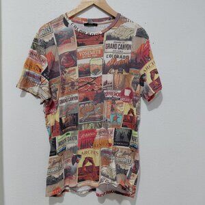 Colin's America Novelty National Parks T Shirt Top Granola Girl Hiking Outdoors